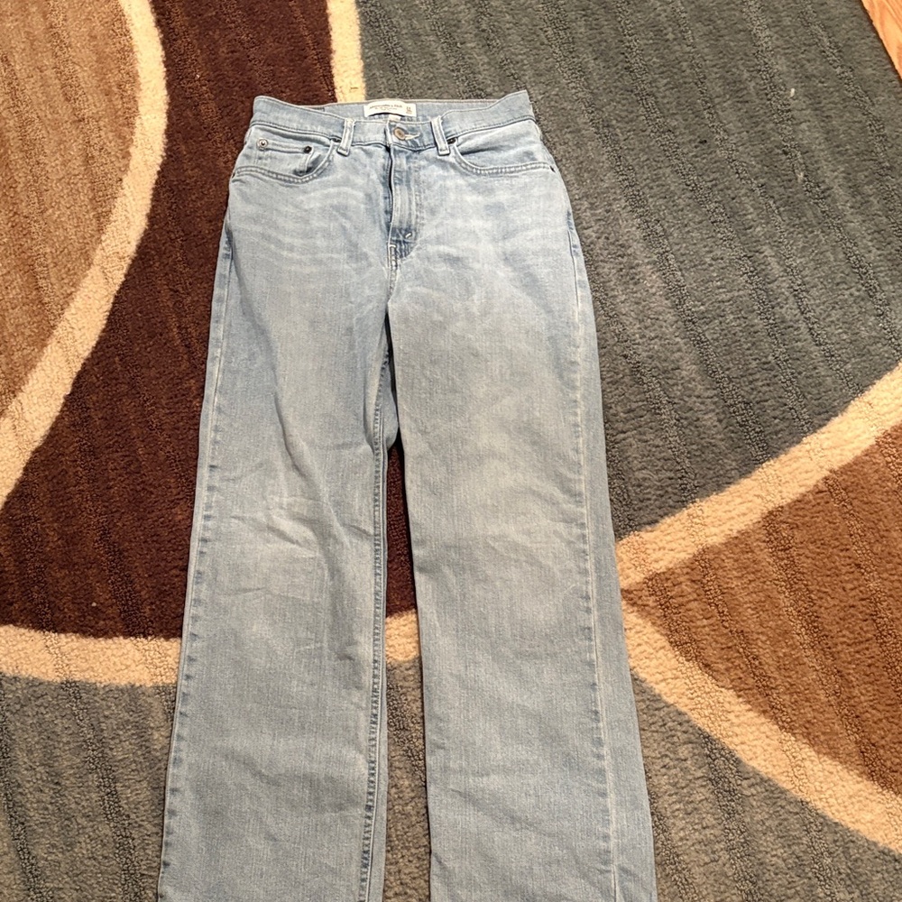 Abercrombie & Fitch Light Blue Straight Leg Jeans